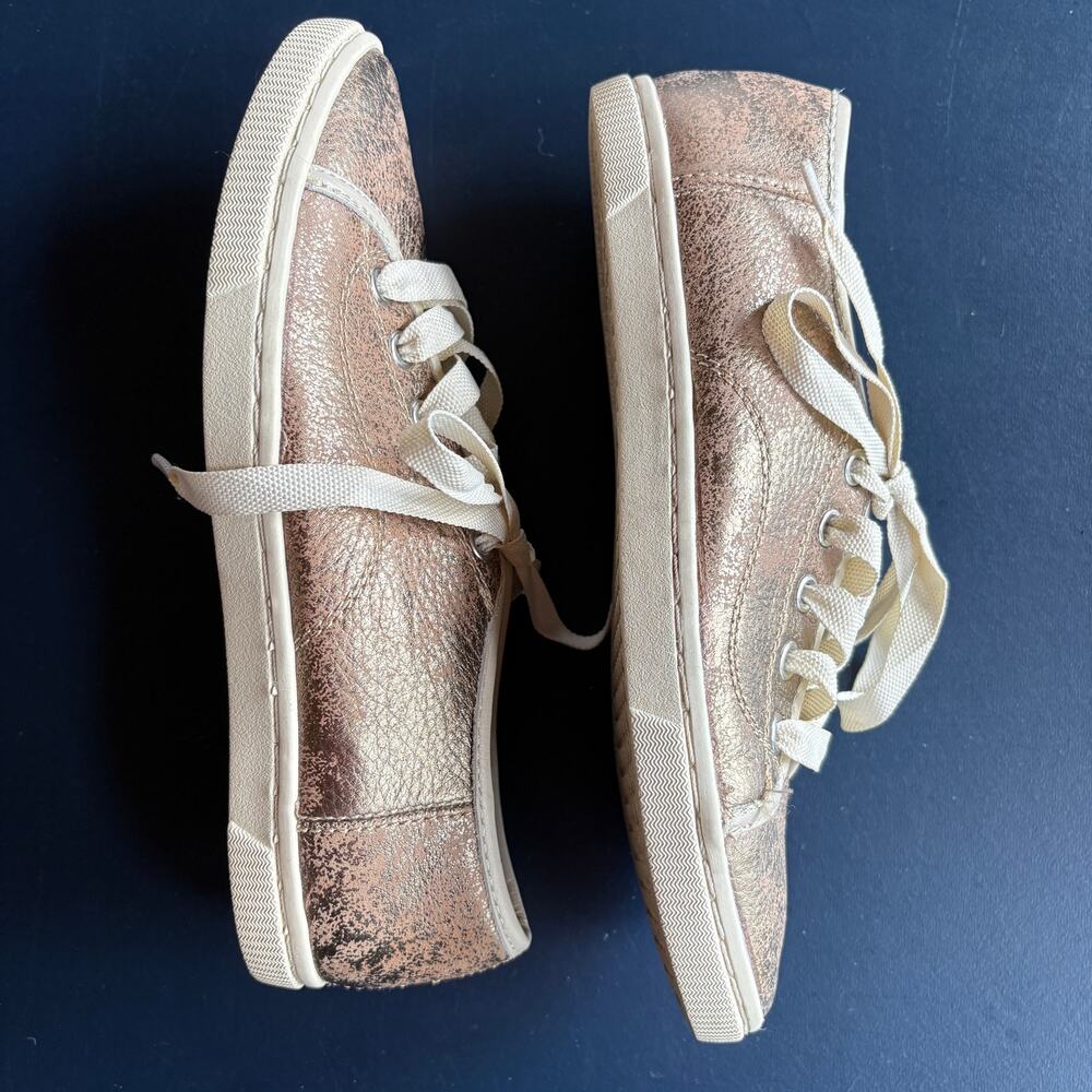 Fossil Gold Metallic Shimmer Statement Sneakers L… - image 2